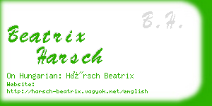 beatrix harsch business card